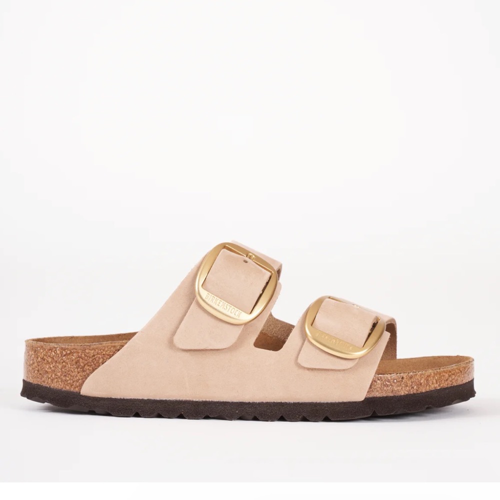 BIRKENSTOCK Arizona big buckle Sandcastle Nubuck 40 US 9-9.5 gently used - Picture 4 of 16